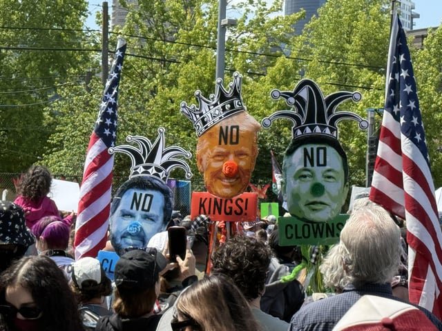 No Kings, No Clowns (Cal Anderson Park today)