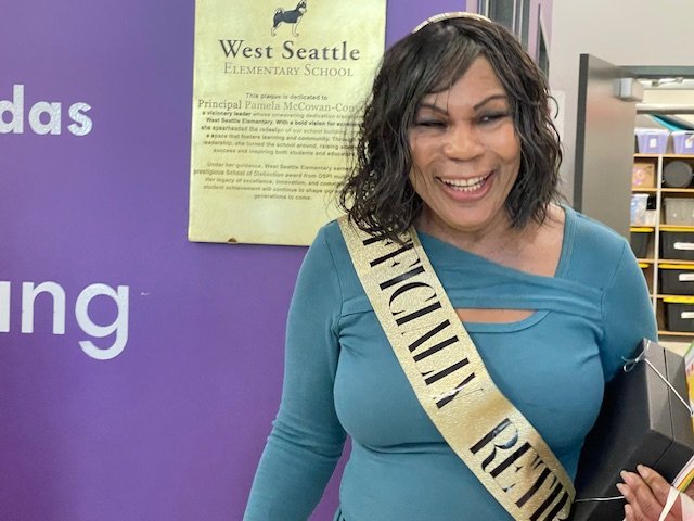 VIDEO: West Seattle Elementary saying goodbye to principal Pamela McCowan-Conyers after 16 years