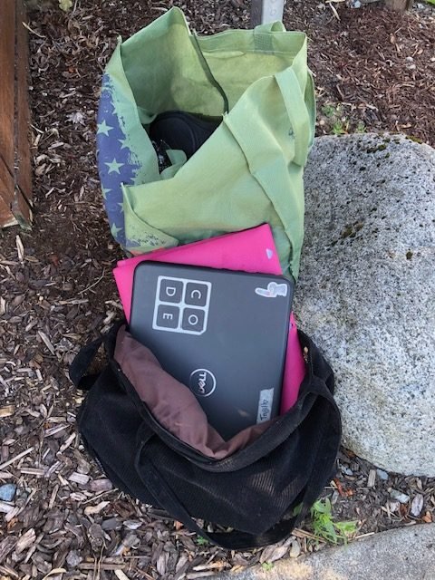 From the dumped-maybe-stolen files: 2 bags, 1 with laptop, found in south Morgan Junction