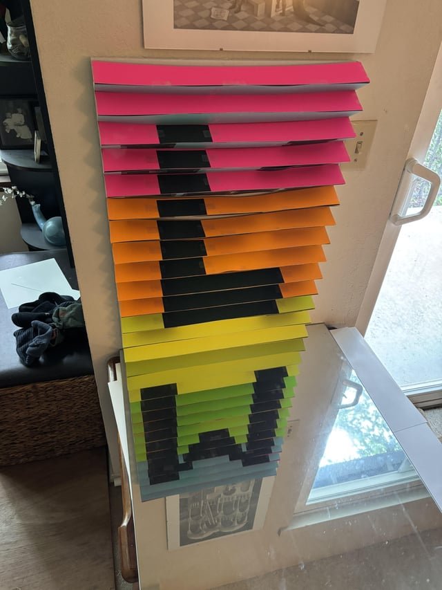 Seeking flat reflective surface in Seattle for Pride-themed optical illusion. Or other brainstorms.