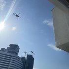Apache Helicopter flying over downtown?