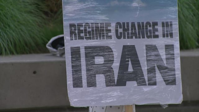 ‘I couldn’t believe it’: Bellevue rally supports the U.S. attack on Iran