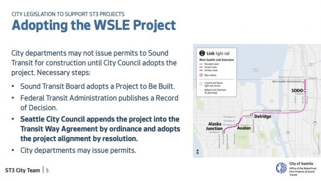 WEST SEATTLE LIGHT RAIL: City Council Transportation Committee gets briefed before ‘transit way’ votes