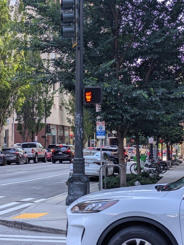 Walk sign was a Resist sign in downtown today.