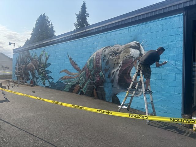 These murals just went up in Burien for the PNW Mural Masters festival