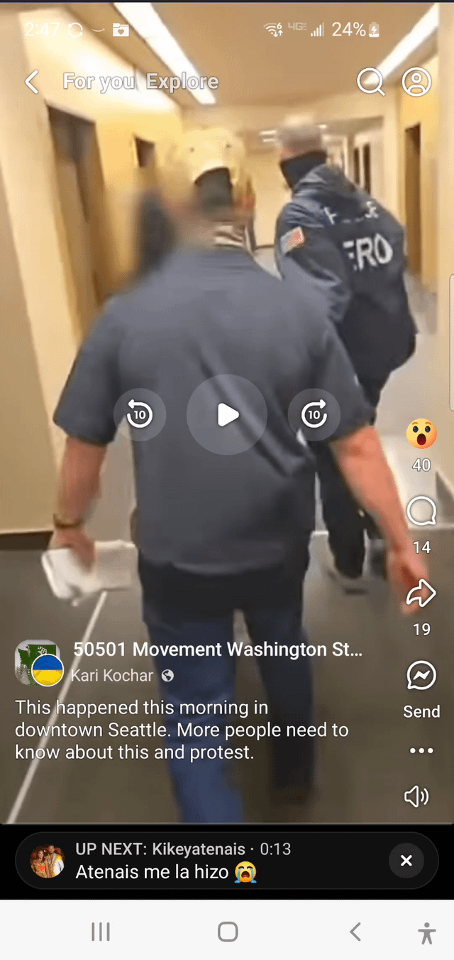 ICE detains woman and drags her away at the courthouse this a.m.