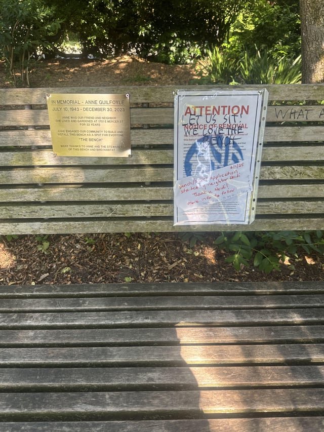 Save the bench!