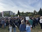 Anti-I.C.E. ally underway at Cal Anderson Park; march about to start