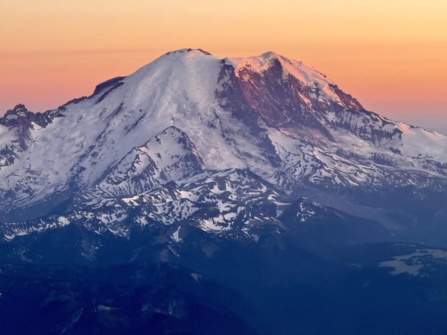 View of Mountain from the flight home last night