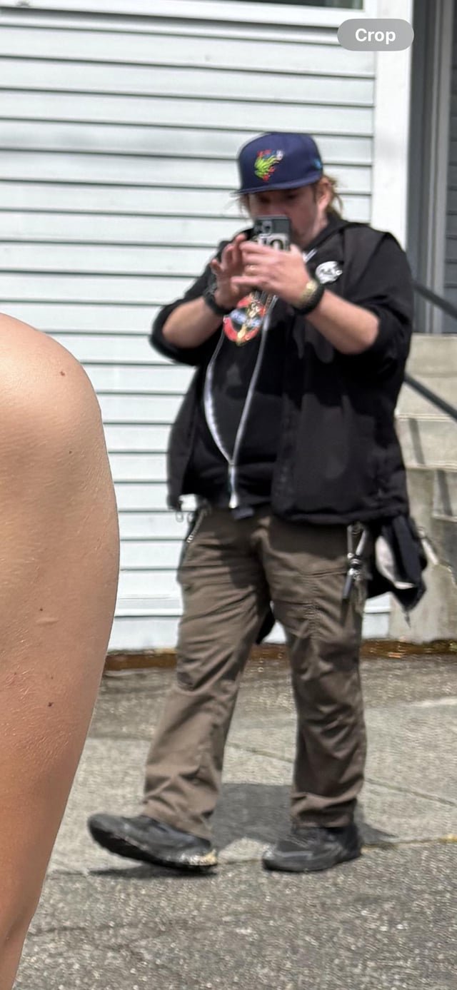 Creep alert! Man that followed my sister and I around at the solstice parade taking photos of us unknowingly