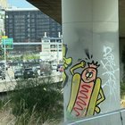 Kyle MacLachlan featured a hot dog graffiti guy on his instagram :)