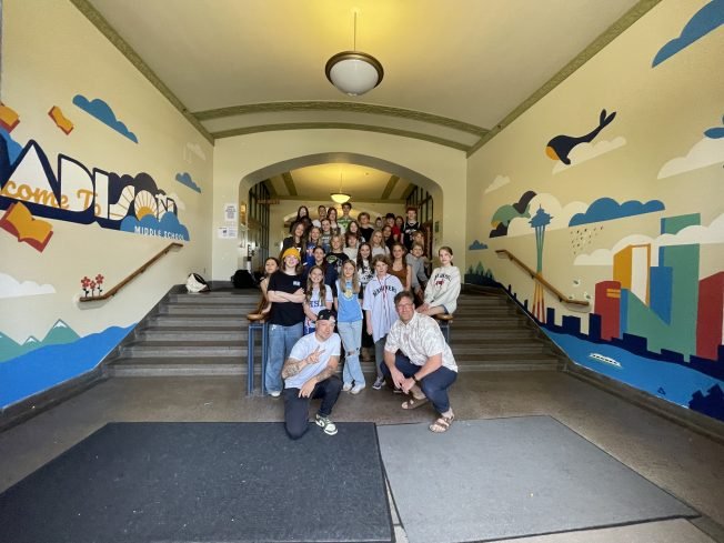WEST SEATTLE ART: The story behind two new murals at Madison Middle School