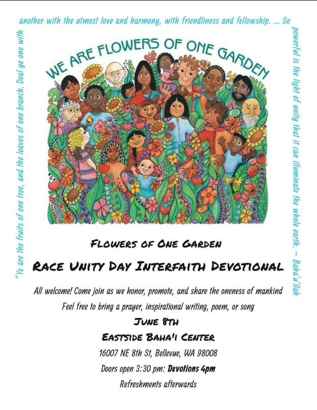 Race Unity Day devotions and refreshments this Sunday