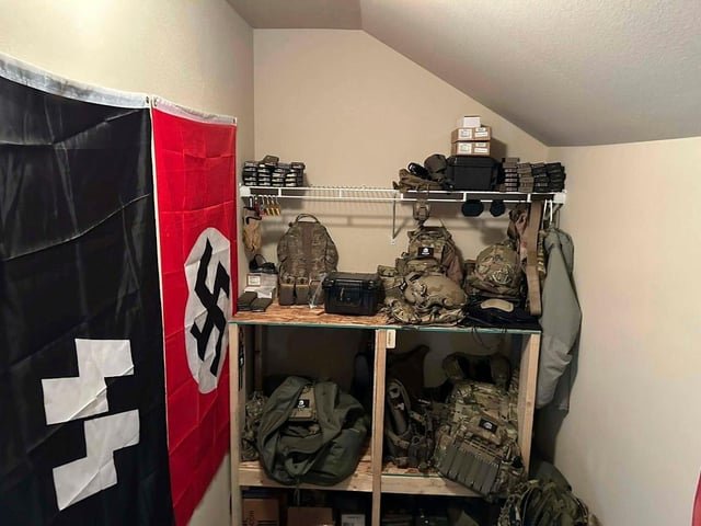 FBI discovers cache of guns, armor and Nazi paraphernalia while raiding home in Washington state