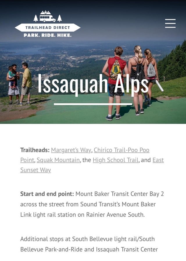 Has anyone here used Trailhead Direct to go hiking?