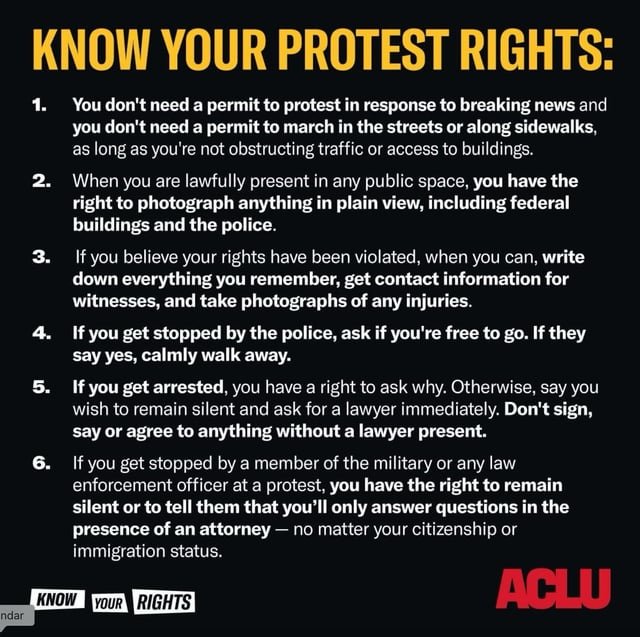 Protest rights