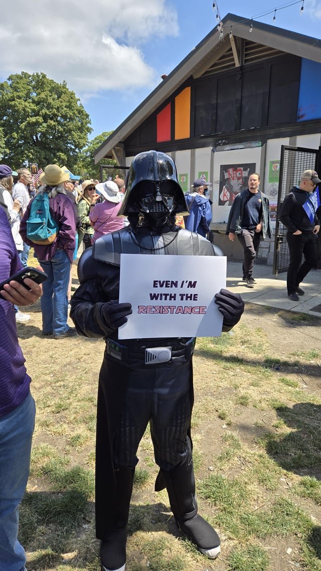 Even Darth Vader gets it