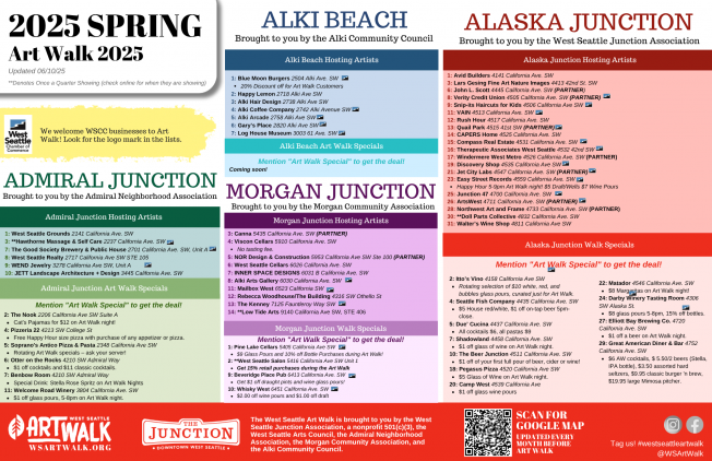 HAPPENING NOW: West Seattle Art Walk, June 2025 edition