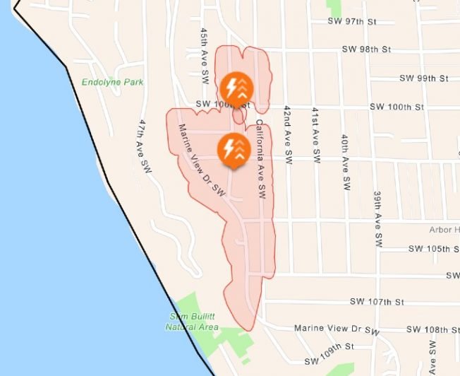 Hundreds lose power in south Fauntleroy/Arbor Heights
