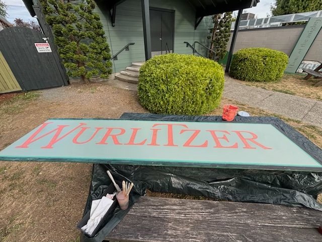WEST SEATTLE CRIME WATCH: Part of Kenyon Hall’s Mighty Wurlitzer sign stolen