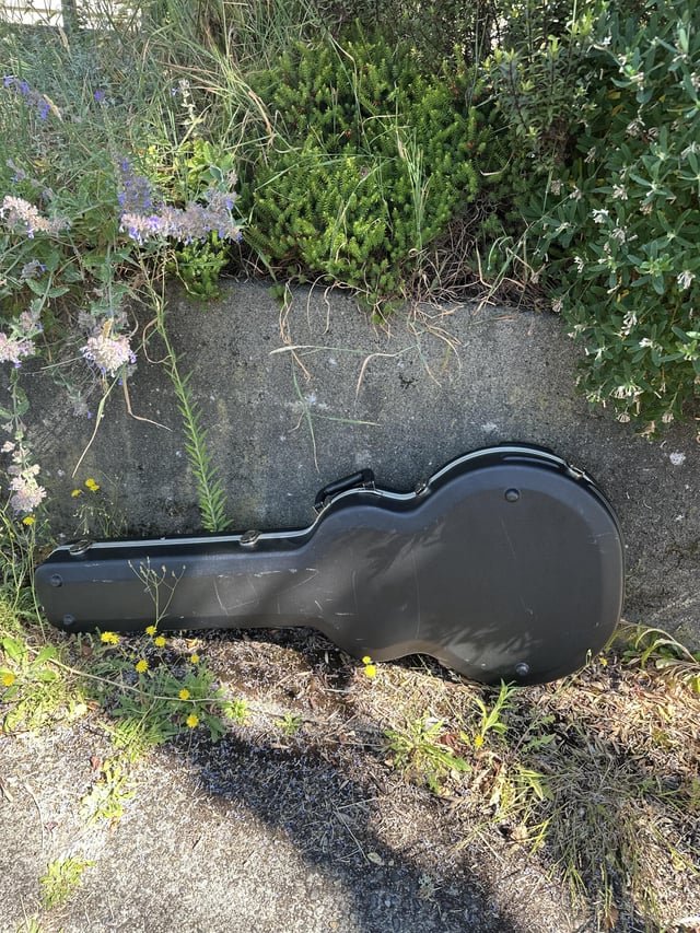 Found a guitar outside of my house… anyone missing this?