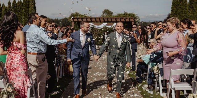 Kamala Harris’s former spokesman celebrates his bold gay Seattle love story on his wedding day (in photos)