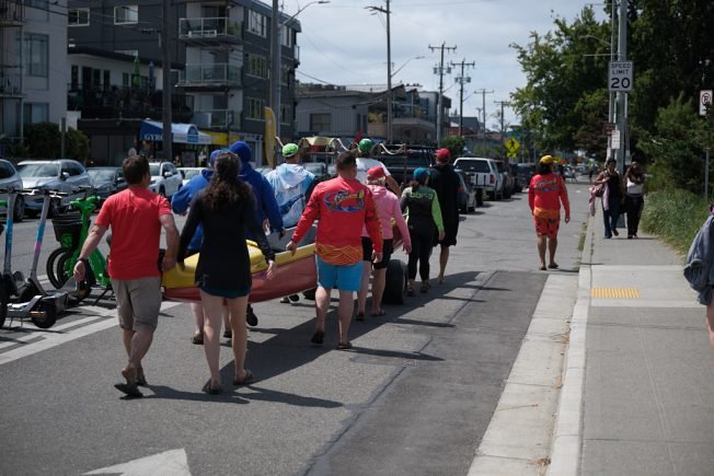 PHOTOS: Outrigger canoes take over Alki for the day