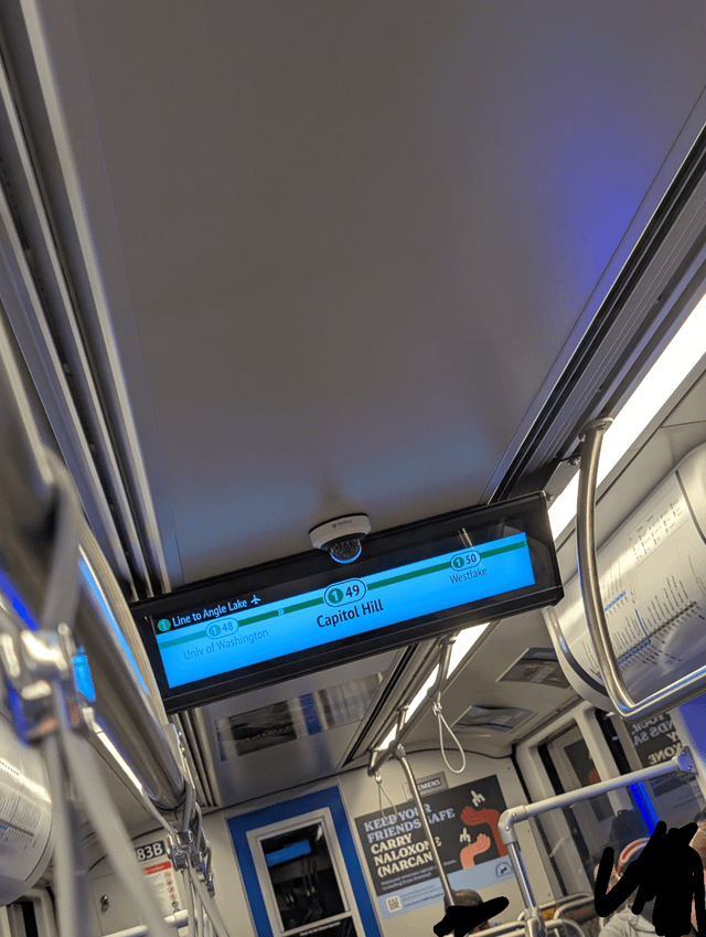 New map displays spotted on the 1 line