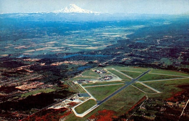 Sea-Tac airport and Mt Rainier