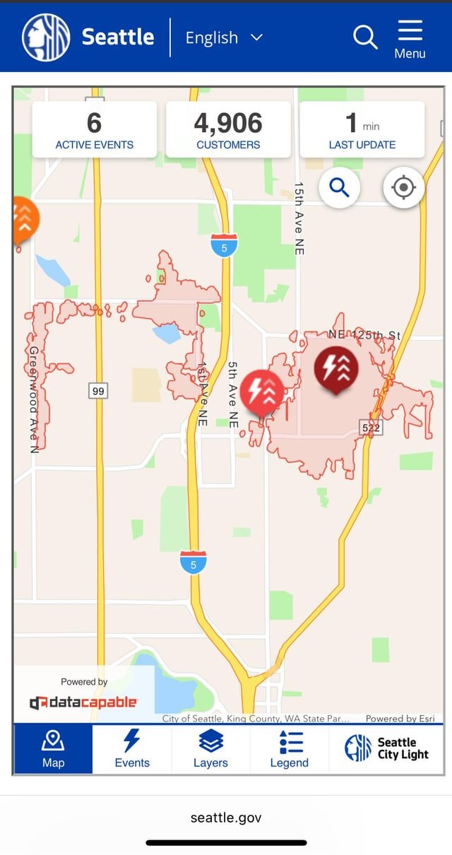 Almost 5,000 without power in the Northgate Neighborhood