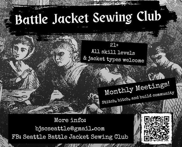 Hey, Punks & Metalheads: Battle Jacket Sewing Club NEXT WEEK