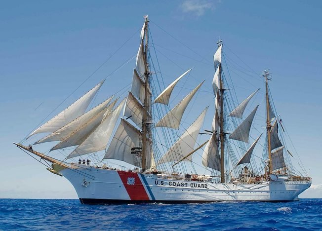 SOON TO BE SEEN OFF WEST SEATTLE: US Coast Guard tall ship Eagle