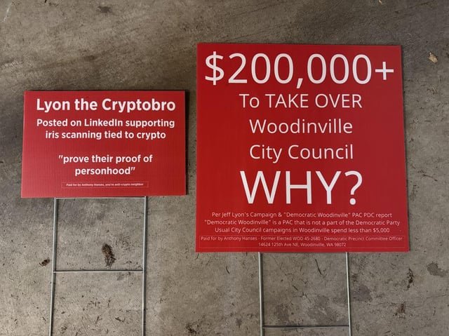 MAGA Candidates Attempting to Buy Woodinville City Council for $200,000