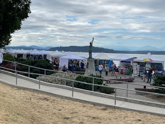 HAPPENING NOW: 2025 Alki Art Fair, first day