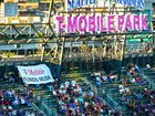 Protest at last night’s Mariners game