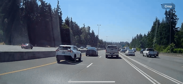 If she hit you, I called 911 at 11:46 (7/17) southbound 405 in Bellevue.