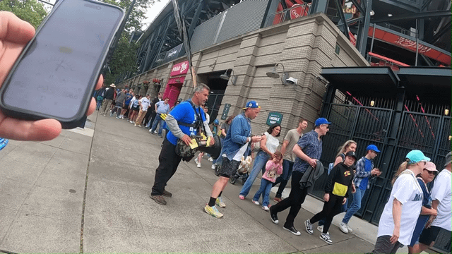 decibel-meter evidence of street preacher violating noise ordinance outside Mariners game today