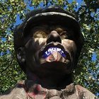 Five years ago today, scraping this Trump sticker off Lenin’s mouth