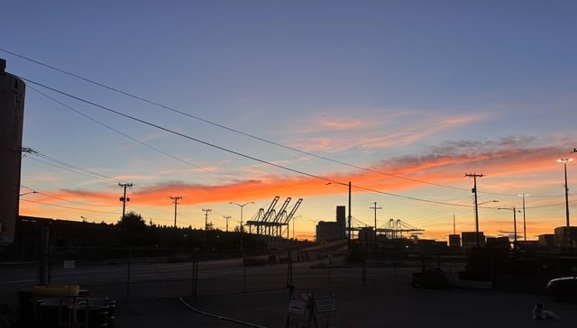 Seattle Sunset, this evening