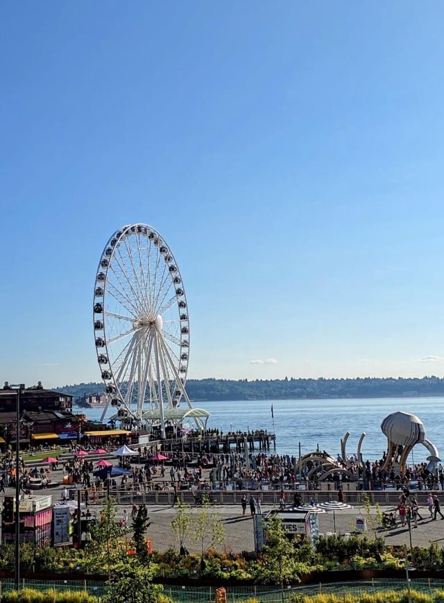 Pier 58 grand opening today. This finishes the $806 million dollars revamp of waterfront.