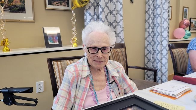 Music and memories as West Seattleite Rosa Facciuto celebrates 107th birthday, with advice for what not to do if you want longevity too