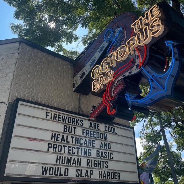 This bar sign should run for office