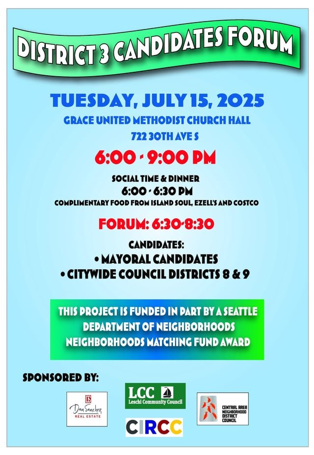 July 15 District 3 Candidates Forum