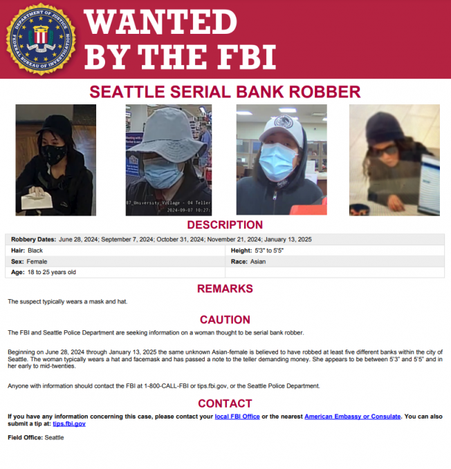 CRIME WATCH FOLLOWUP: Accused serial bank robber charged with eight felonies, including two from West Seattle holdups