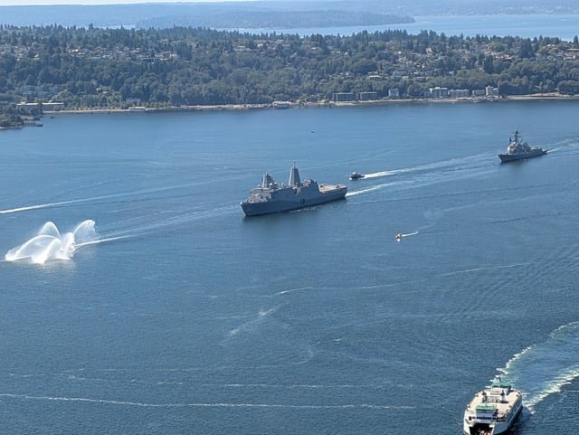 Navy Ships Arriving