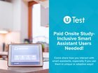 Seeking Participants for an In-Person Smart Assistant Accessibility Study (Seattle – 1 Hour – $250)