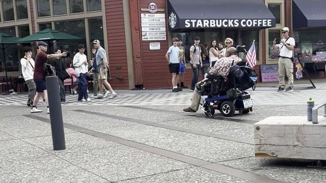 Video shows Seattle waterfront shooting of man in wheelchair over ‘stolen valor’