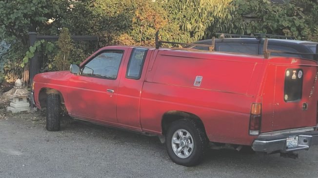 WEST SEATTLE CRIME WATCH: Stolen red Nissan pickup truck