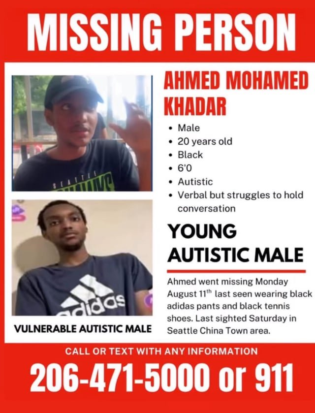 Missing: Young autistic man last seen in Downtown Seattle