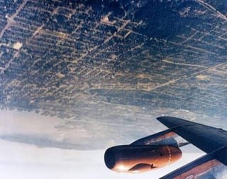Picture of Seattle taken on this day 70 years ago – (August 7th, 1955) from the Boeing 707 prototype